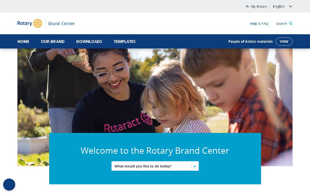 網站截圖: Rotary Brand Center