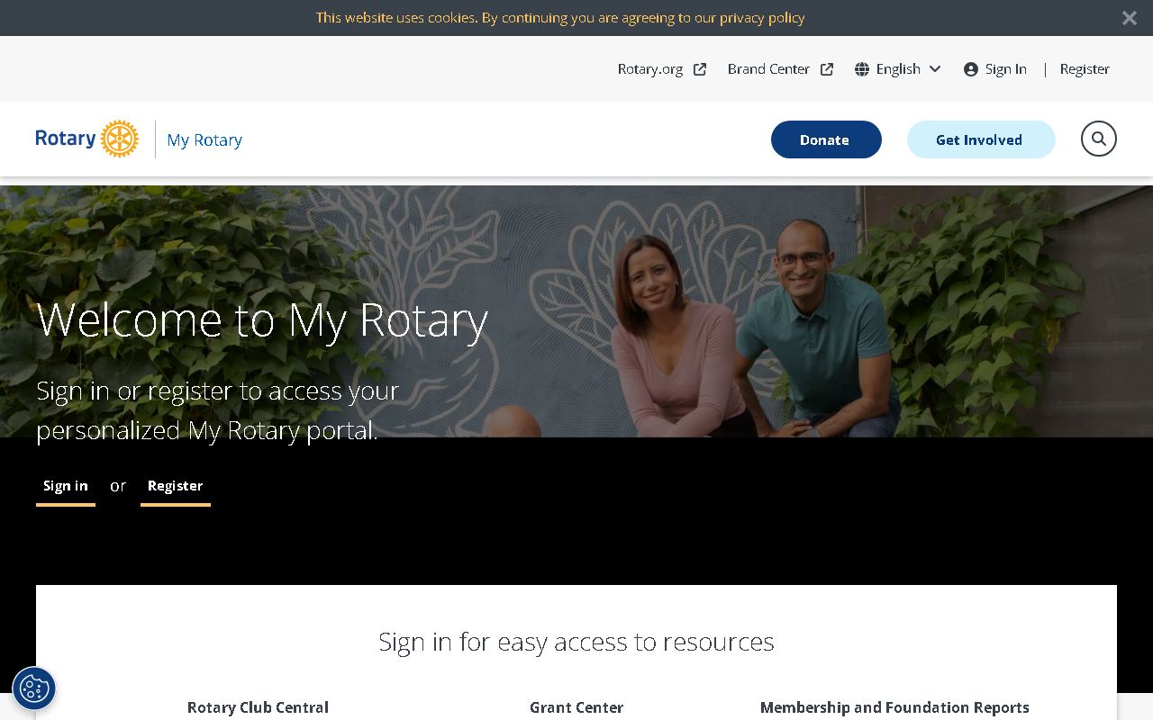 網站截圖: My Rotary