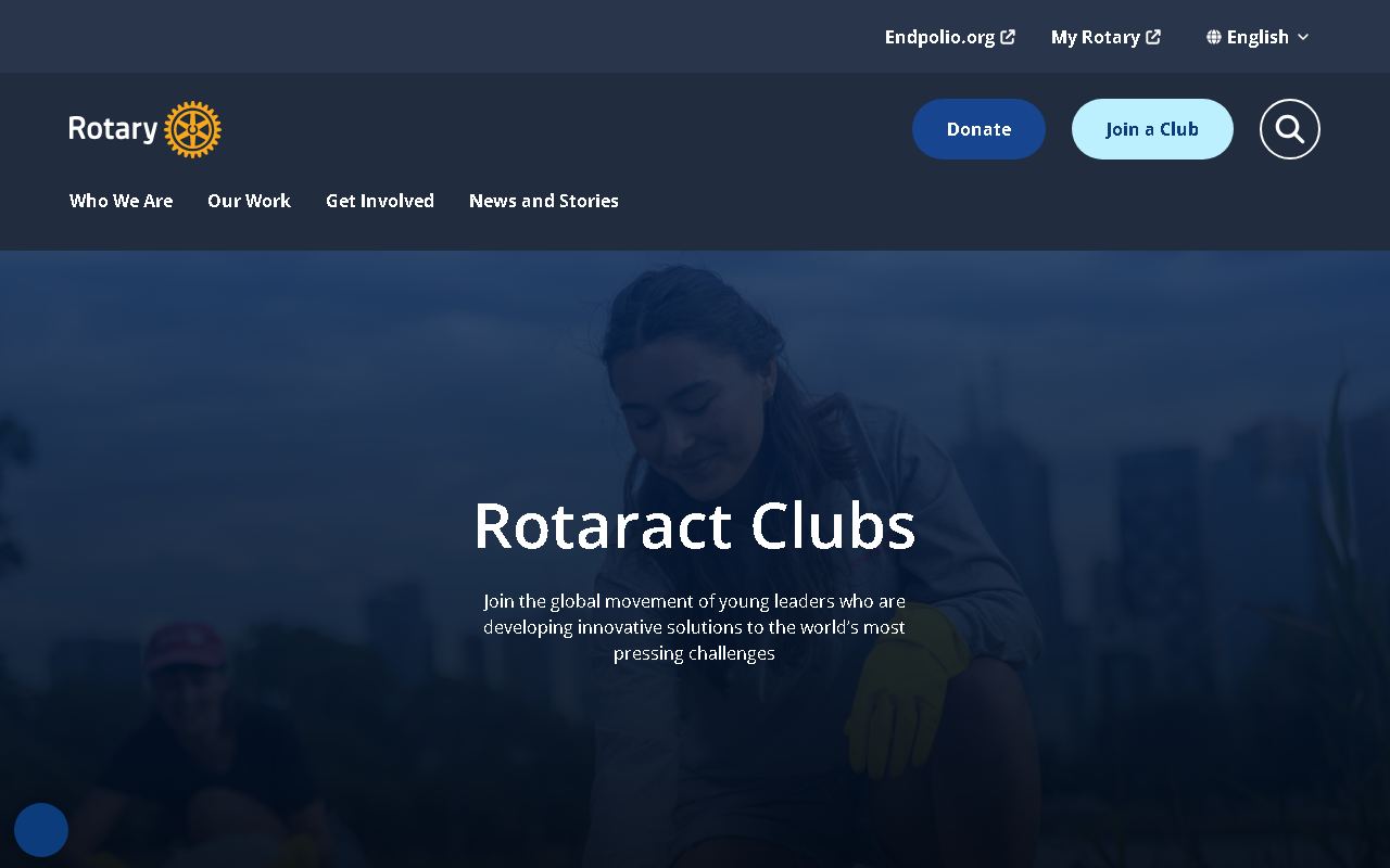 網站截圖: RI Rotaract Clubs
